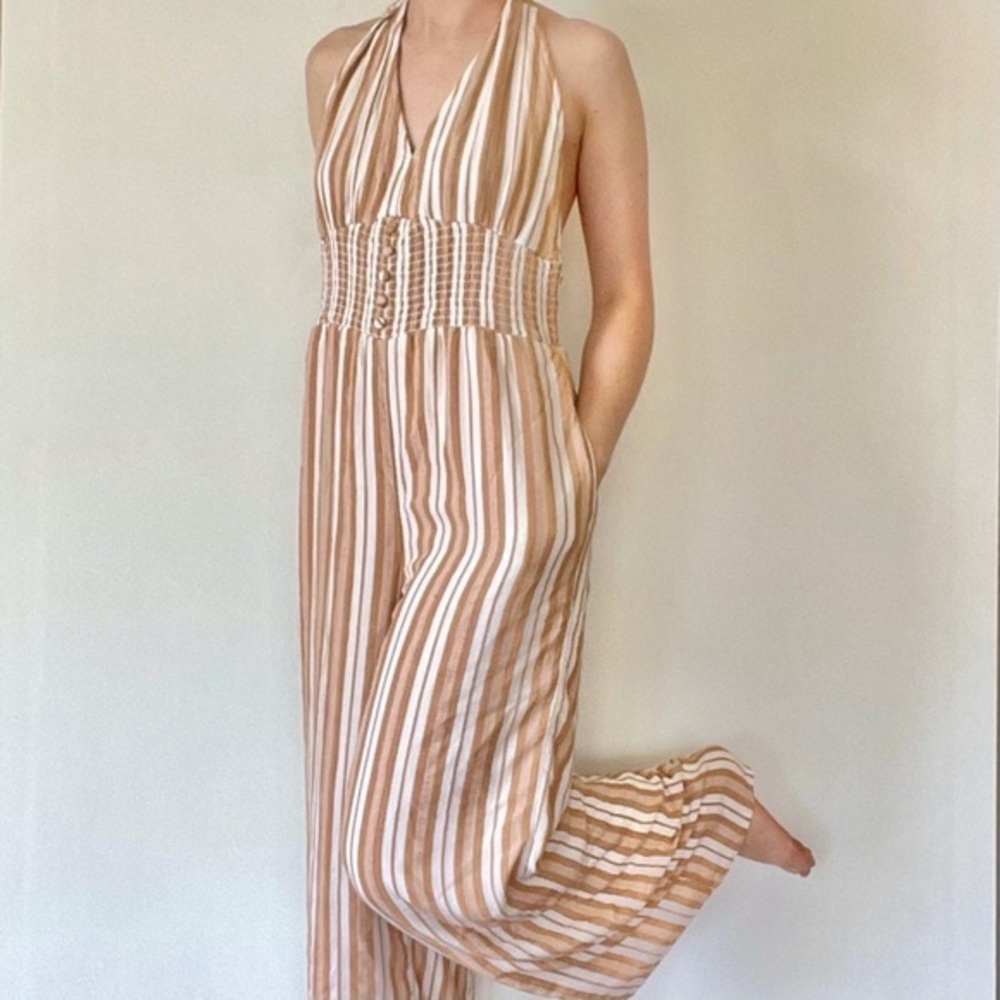 Stripped AE Halter Top Jumpsuit